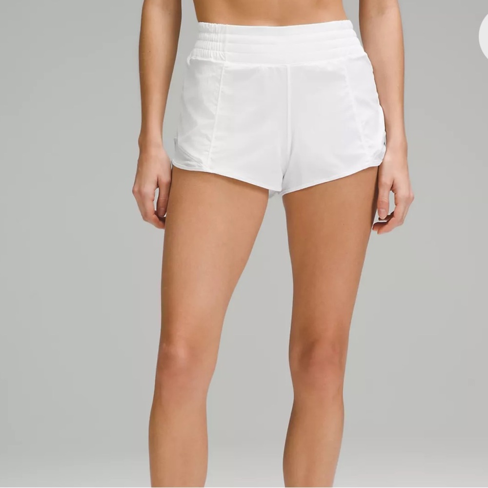 High waist lululemon hotty hot white size 8